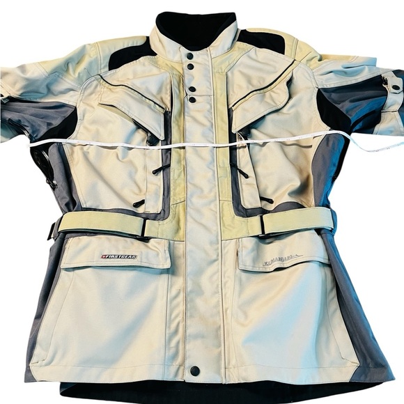 First Gear Kilimanjaro Men's Vintage Cycle Jacket Size XL KHAKI/Gray - Picture 7 of 16